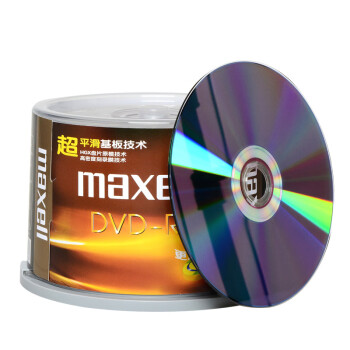 麦克赛尔（Maxell）DVD-R台产光盘刻录盘 光碟 空白光盘16速4.7G 办公系列 紫纹黑尊桶装50片