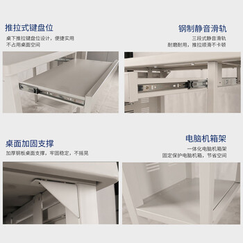 京顿办公桌学习桌培训桌阅览桌宿舍桌子单抽学习桌100*50*78cm