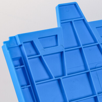 冠思尔塑料箱周转箱物流箱可插式带盖箱大号塑料箱特大收纳箱物流箱胶框中转仓库储物箱 600*400*365mm