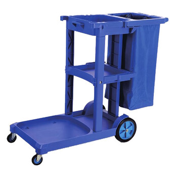 超宝（CHAOBAO）D-11 多用途清洁手推车 蓝色 收集车手推车清洁工作车 清洁工作车
