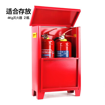 绿消 灭火器箱子干粉水基消防箱子  新国标消防器材装4公斤干粉箱子