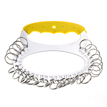 稳斯坦 W237 不锈钢手提多位钥匙圈 钥匙板酒店仓库标记钥匙环 28位钥匙盘加护手 