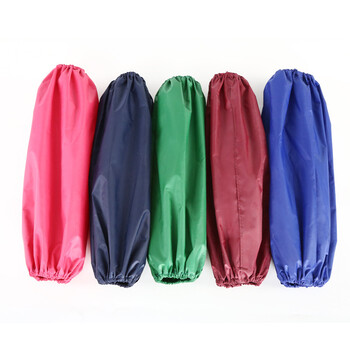 者也（ZYE）PVC涂层护袖 长款防水防油污养殖工厂工作套袖 白色