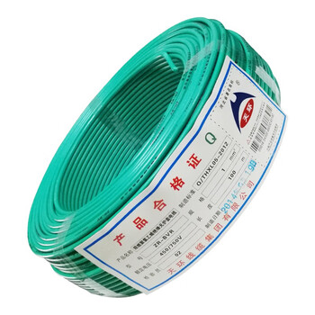 天环 ZR-BVR-450/750V-1*1.0 阻燃单芯多股铜芯软电线 100米 绿色