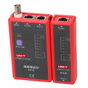 优利德（UNI-T）UT681C 线缆测试仪 RJ45/RJ11/BNC 对线查线寻线仪