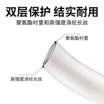 威陆 消防水带高压加厚帆布水带20米国标【8-65-20不含接口】
