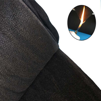 鸣固 ZL2478耐高温黑色碳毡不痒防火棉 防烫阻燃碳毡 预氧丝碳毡 13mm厚 1平米