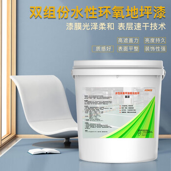阿斯密 ASMES AS6215M 双组份水性环氧平涂哑光地坪漆面漆 20kg 淡蓝