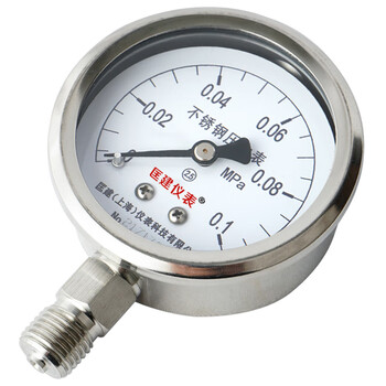 匡建仪表(CONJANT)Y-60BF 全不锈钢压力表 专用不锈钢缓冲管(角型)内14*1.5外4分