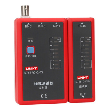 优利德（UNI-T）UT681C 线缆测试仪 RJ45/RJ11/BNC 对线查线寻线仪