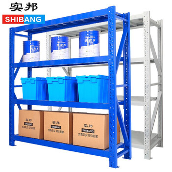 实邦货架仓库储物架仓储置物架 主架120*40*200=4层180KG/层