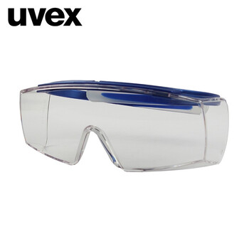 uvex优唯斯 安全防护眼镜透明镜片蓝框可与大部分矫视眼镜共同佩戴定做9169065 1副