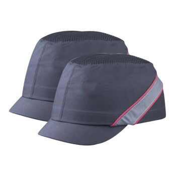 代尔塔102130 安全帽轻便布帽透气舒适防撞帽黑色