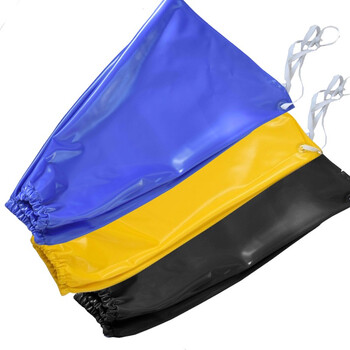 者也（ZYE）PVC挂脖袖套防水袖套防油耐磨耐弱酸碱护袖车间厨房水产防污套袖 黑色（2双）