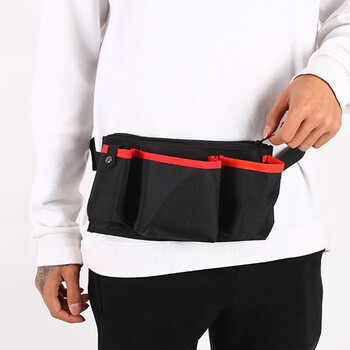 兰诗FW-2016加厚牛津布清洁包物业门店服务员工具包保洁包腰包   双格款