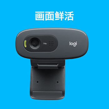 罗技（Logitech）C270 高清摄像头 USB电脑笔记本台式机摄像头 视频会议网课摄像头带麦克风 即插即用
