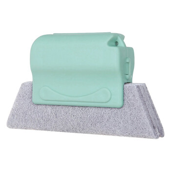 金诗洛 K522 窗户槽沟夹缝清洁刷子扫凹槽门窗沟清洁工具扫帚清理窗台缝隙刷 蓝色