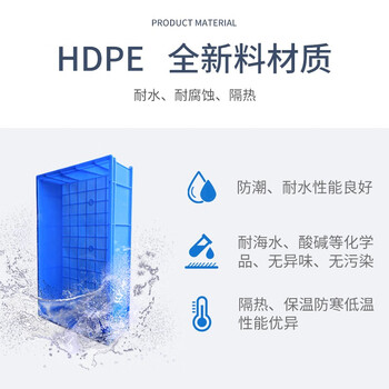 京酷KINKOCCL加厚塑料周转箱五金零件盒塑料筐物料收纳盒可配盖养龟箱白色长347*宽248*高94mm