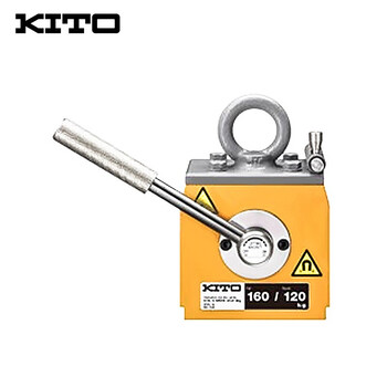 KITO 磁力吊 日本原装进口永磁式起重器磁力吊机 扁钢圆钢两用永磁铁 KRD16 平钢承重160kg 200470