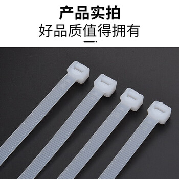 飞尔（FLYER）进口尼龙扎带 束线捆绑自锁式扎线 尼龙塑料扎带【4×200MM 500根/包】3包起批
