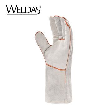 威特仕 10-2112电焊手套L码二层牛皮34CM+633P蓝鹰电焊面罩 定做 1套