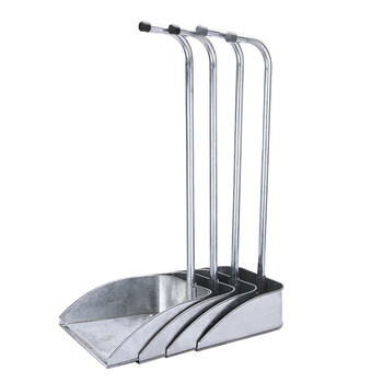 益美得 FW-1101 铁簸箕白铁皮畚斗镀锌铁畚箕垃圾斗灰斗可拆卸垃圾铲