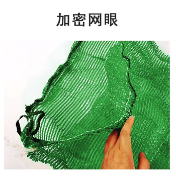 联嘉 尼龙加密蔬菜水果网兜编织袋 60×90cm绿色塑料纱网抽绳网袋 100个