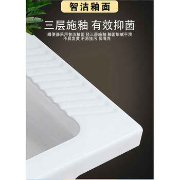 星期十 带弯后排水（豪华款水箱） 大尺寸蹲便器水箱套装陶瓷卫浴蹲坑蹲厕式整套便池防臭大便器定制