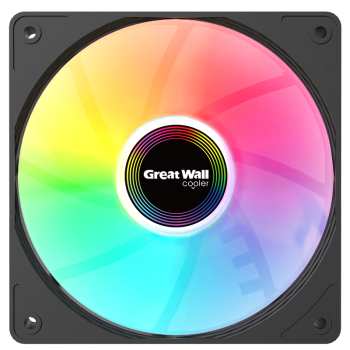 长城（Great Wall）阿基米德X120定色版 12CM风扇（RGB灯效/减震脚垫/大4Pin接口/加强筋条/长线材/安静耐用）