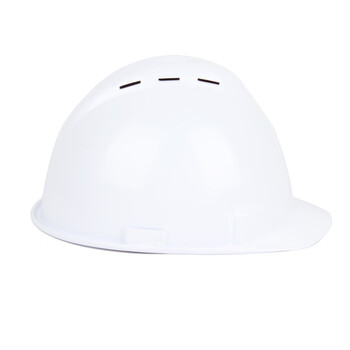 君御1501PE带透气孔安全帽蓝色 *1顶 白色