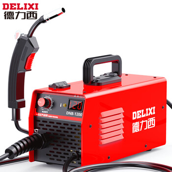 德力西二保焊机无气气保焊机一体机二氧化碳小型220V一元化迷你一体机DNB1200数显一机【无气豪华套餐】