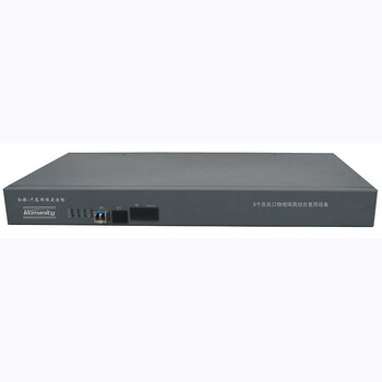 红脉(Humanity) 多业务光端机 HM-P6F8U32L-0 不含模块 物理隔离6百兆以太网 8E1 32电话