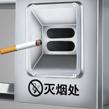 庄太太【304四分类】户外不锈钢环卫分类垃圾桶室外果皮箱