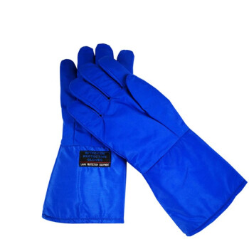 安百利ABL-D01耐低温防护手套防寒冻干冰液氮冷库操作 蓝色 68cm 