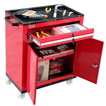 老A LAOA LA111806喷塑红色单抽双开门工具推车790*380*650mm