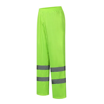 安小侠 户外分体雨衣公路养护环卫雨衣套装定制免费印反光字 荧光绿 2XL