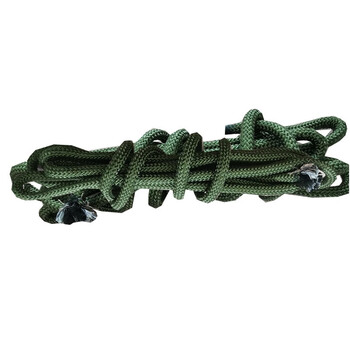 格美 清洁辅助绳子  包芯绳 篷布绳子尼龙编织绳 军绿色12毫米粗 100米