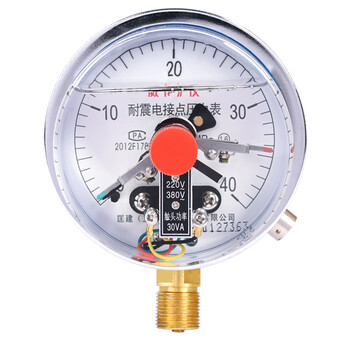 匡建仪表（CONJANT）YTNXC-100 耐震电接点压力表磁助式 30VA充油抗振 0-40mpa 径向