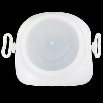 冰禹 BYlf-143 方形桶 加厚白色手提桶 方形塑料水桶 塑料桶带盖 白色25L