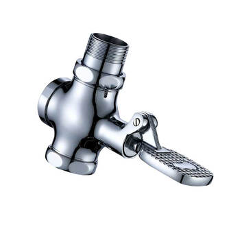 星期十 中脚踏-1寸DN25 铜脚踩式蹲大便器冲水阀脚踏冲洗阀厕所冲洗阀延时冲洗阀定制