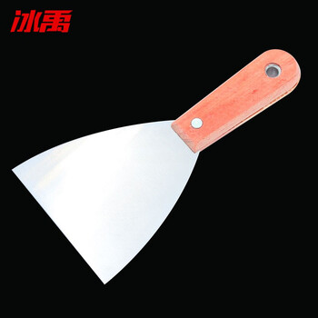 冰禹 BY-7070 木柄灰刀 批墙铲刀 规格全 腻子刀刮刀 普通木柄油灰刀 4寸