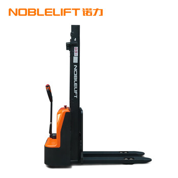 诺力（NOBLELIFT）PSE10L-C步行式电动堆高叉车 载荷1吨 双门架升高2.9米 货叉685*1150mm