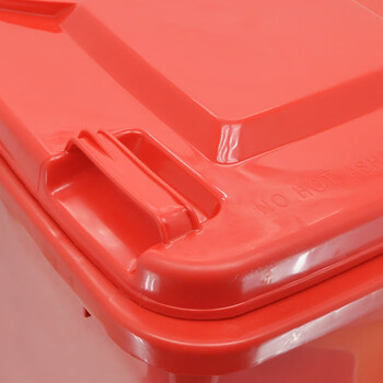 益美得 YY240B 可定制加厚挂车垃圾桶大号户外环卫酒店物业保洁桶 红色240L挂车款