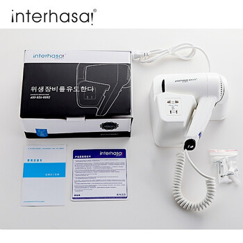 英特汉莎 吹风机 宾馆挂壁式电吹风 干发器 造型吹发器吹风筒 酒店浴室电吹风机 90289 26444