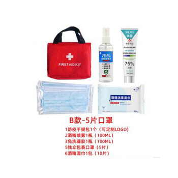 飞尔（FLYER）应急包 复工套装个人防护用品 B款—5片口罩