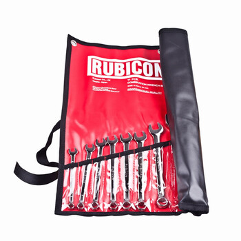 罗宾汉（RUBICON）美式梅开扳手 呆头扳手RCW-311两用扳手套装 叉口扳手 梅花扳手套装  11支装