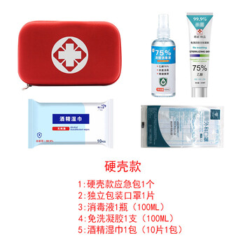 飞尔（FLYER）应急包 礼品企业复工防护套装 个人消毒防护健康包 硬壳款