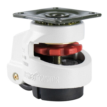 海斯迪克 HK-5097 福马轮 水平调节脚轮仪器设备重型万向轮 FD-80F(平板)