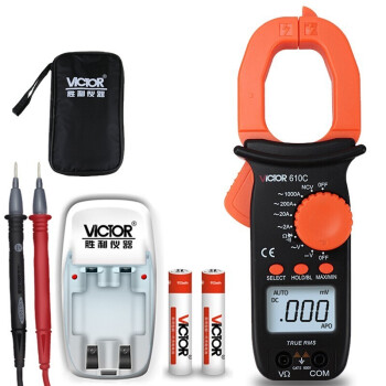 胜利仪器 交流电流表钳表数字钳形万用表 VICTOR 610C