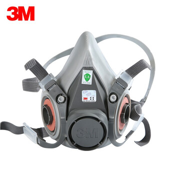 3M 6200半面罩+6004CN滤盒+5N11滤棉+501滤棉盖面罩套装6200+6004